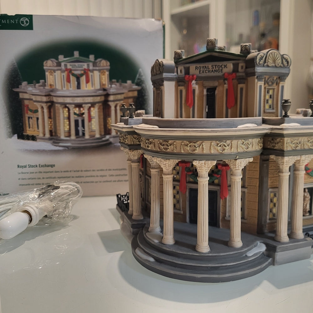 Department 56 Royal Stock Exchange Building Decor
